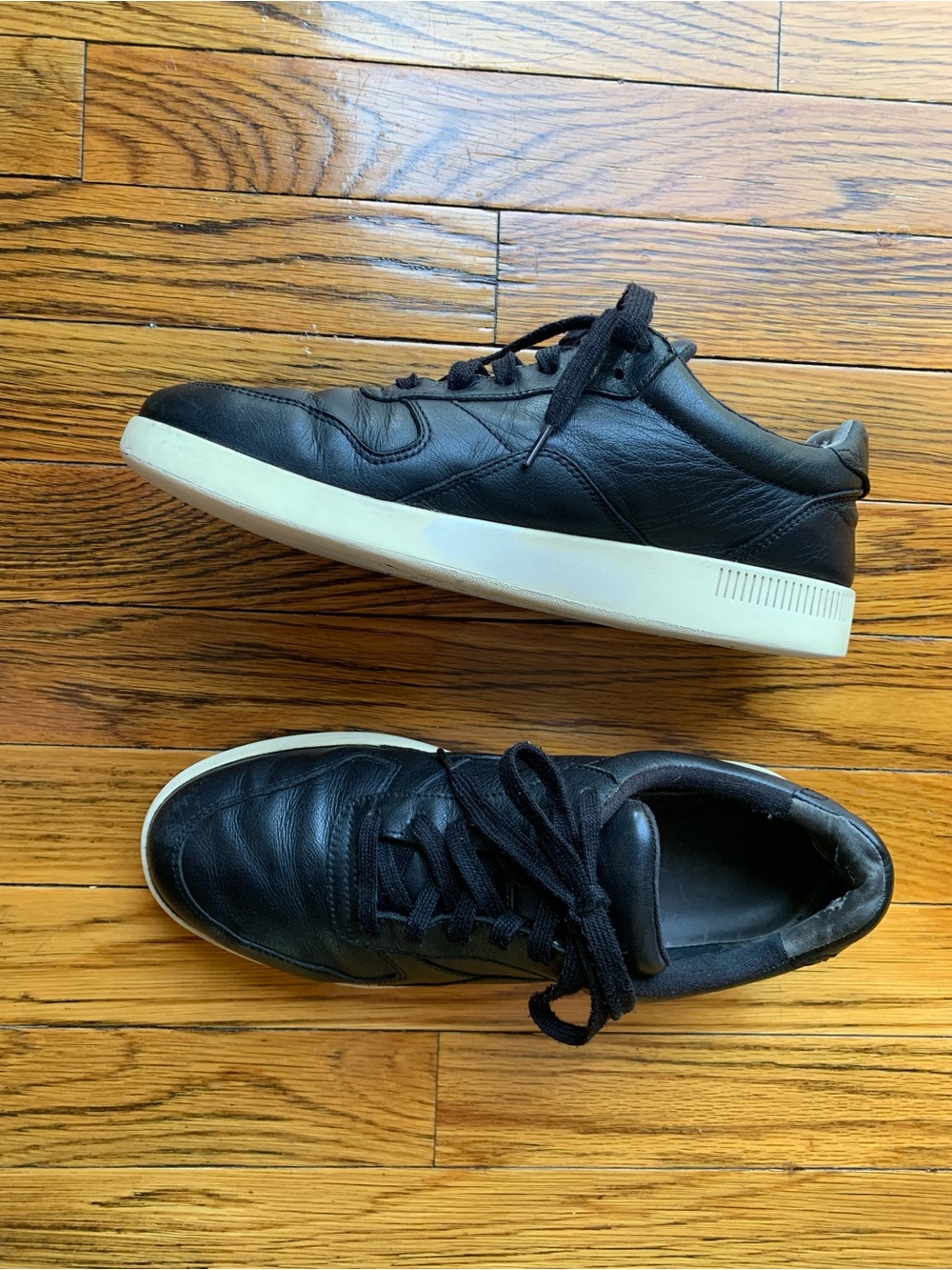 Everlane Black Leather Low-Top Sneakers